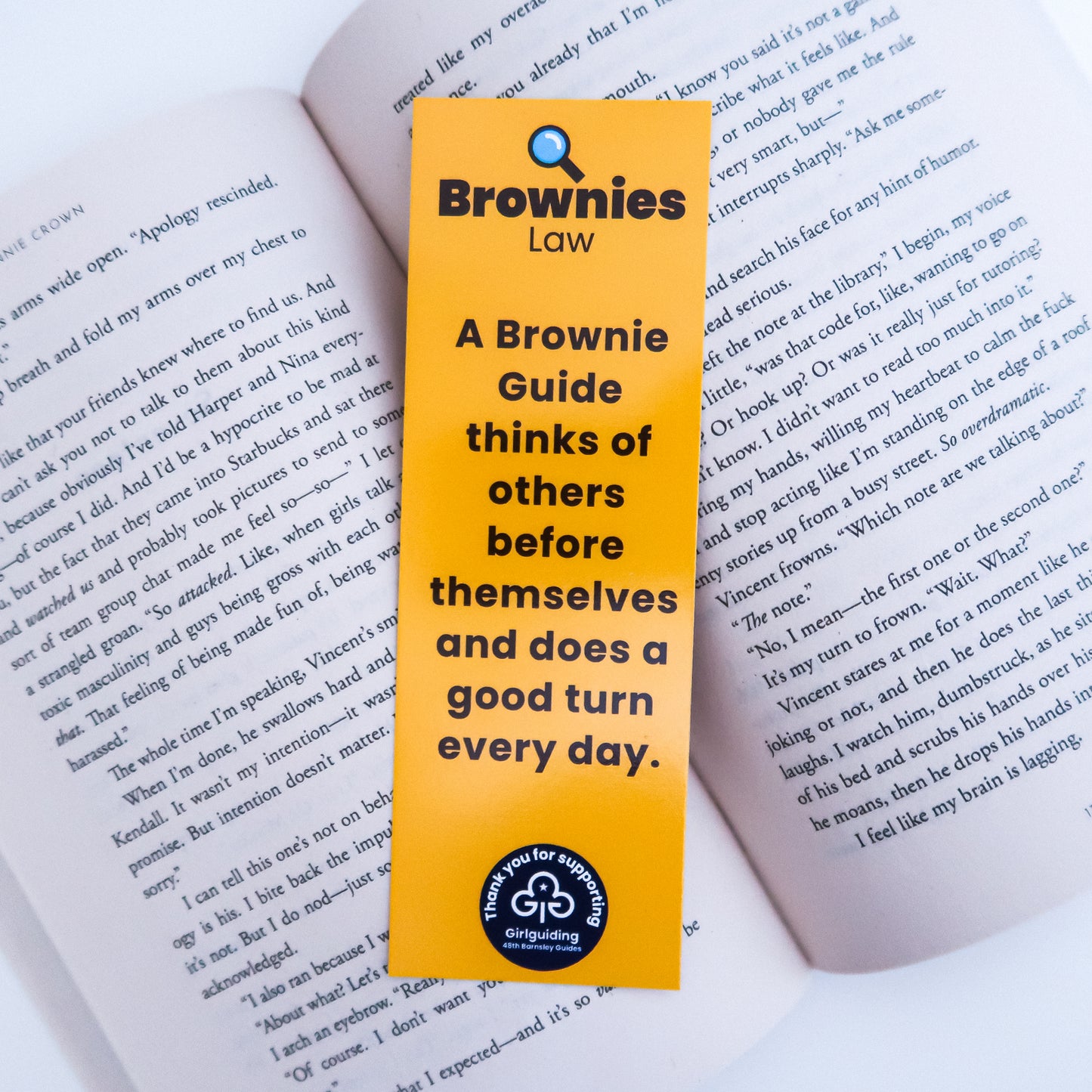 Brownies Promise & Law Bookmark